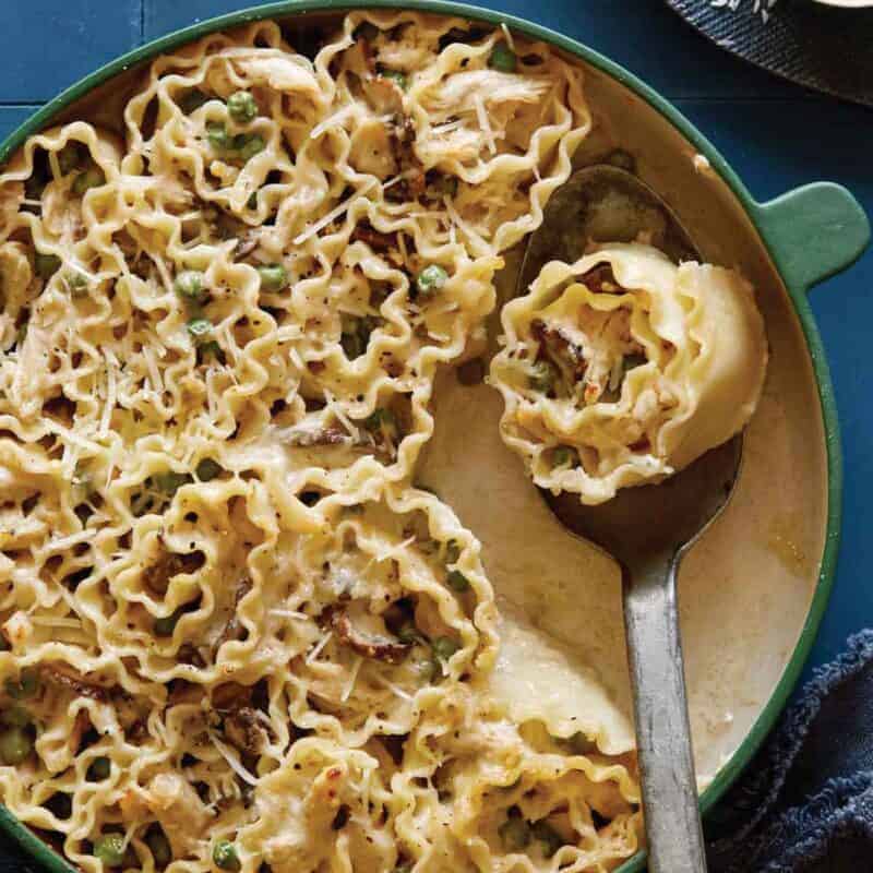 Chicken Alfredo Lasagna Roll Ups Spoon Fork Bacon