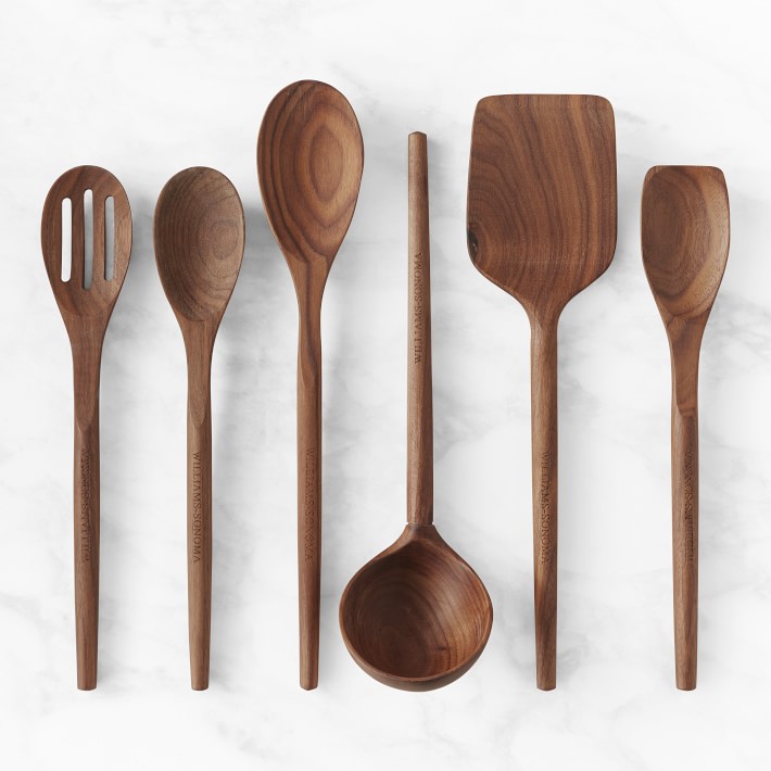 A variety of wooden spoons.