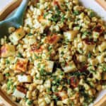 Summer corn halloumi salad recipe.