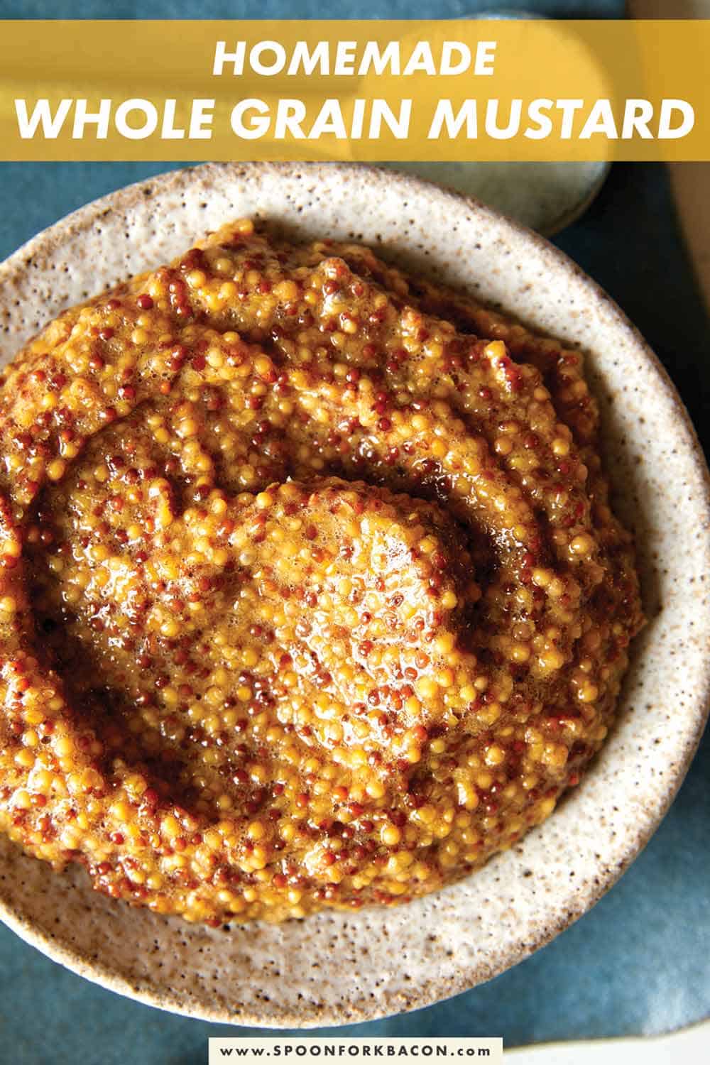 Homemade Whole Grain Mustard Spoon Fork Bacon