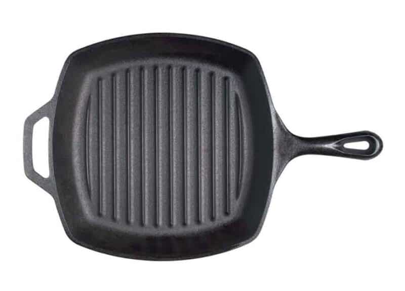 Lodge cast iron grill pan.