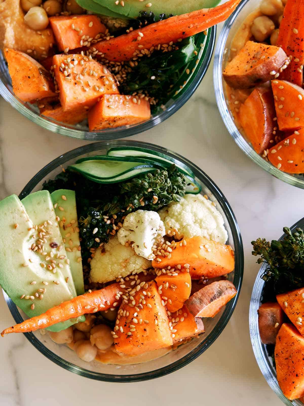 Meal Prep Grain Bowls Spoon Fork Bacon