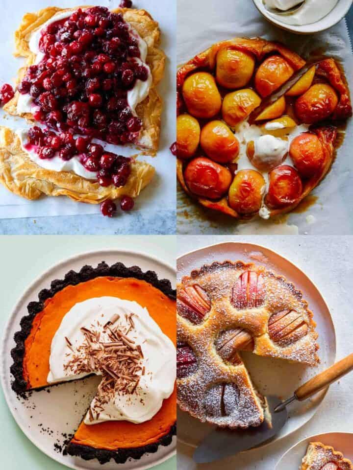 A collage of our best Thanksgiving dessert recipes.