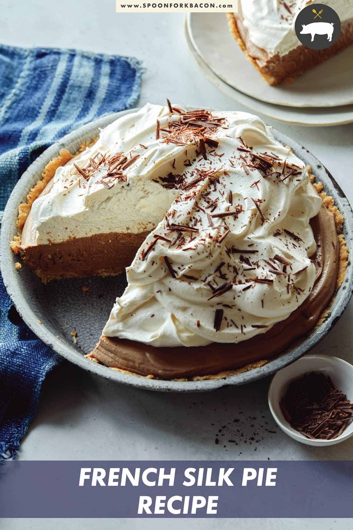 French Silk Pie Recipe Spoon Fork Bacon