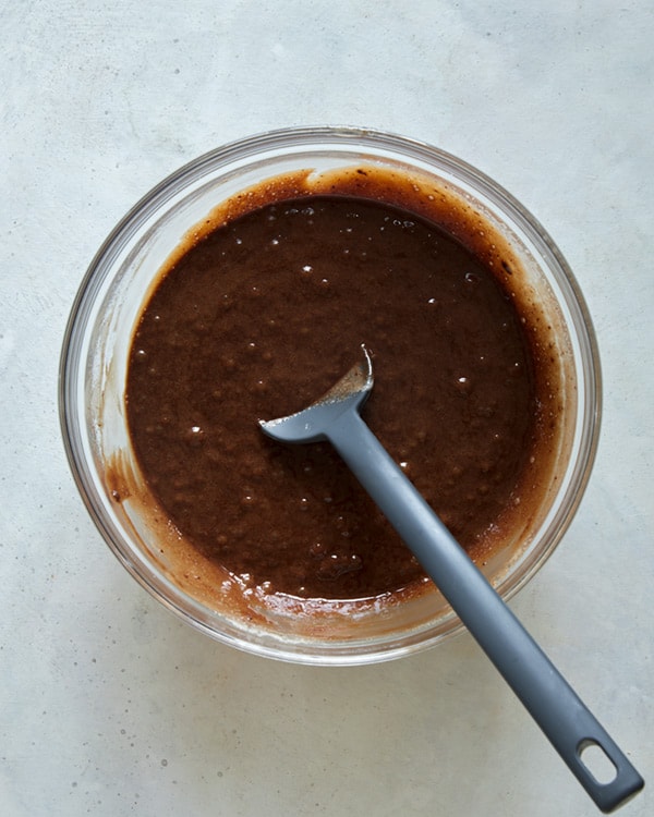 The start of french silk pie filling in a bowl.