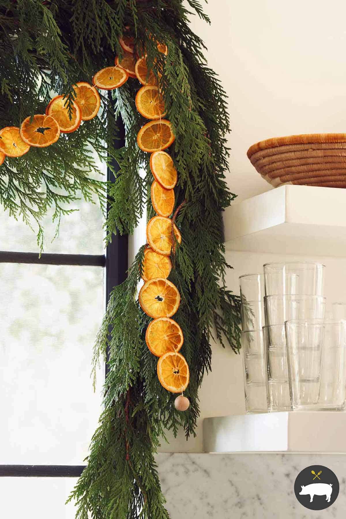 Dehydrated Citrus Garland DIY Spoon Fork Bacon