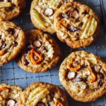 Kitchen sink cookies on a cooling rack.