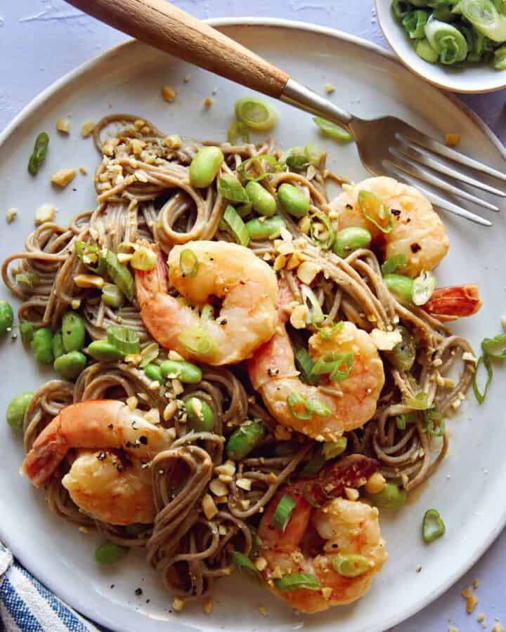 Soba Noodles with Shrimp