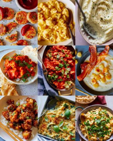 A collage of our best cauliflower recipes!