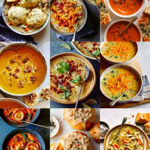 A collage of our best soup recipes.