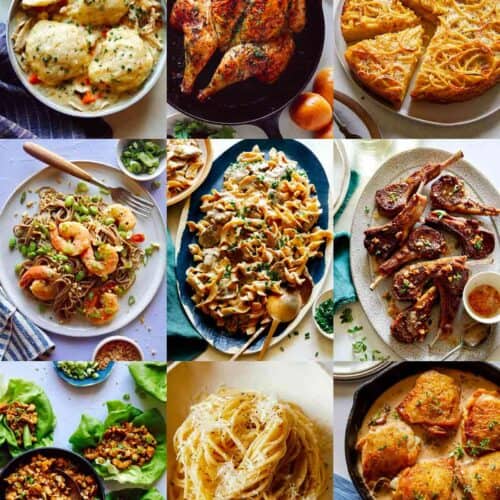 Our best easy dinner recipes collage.