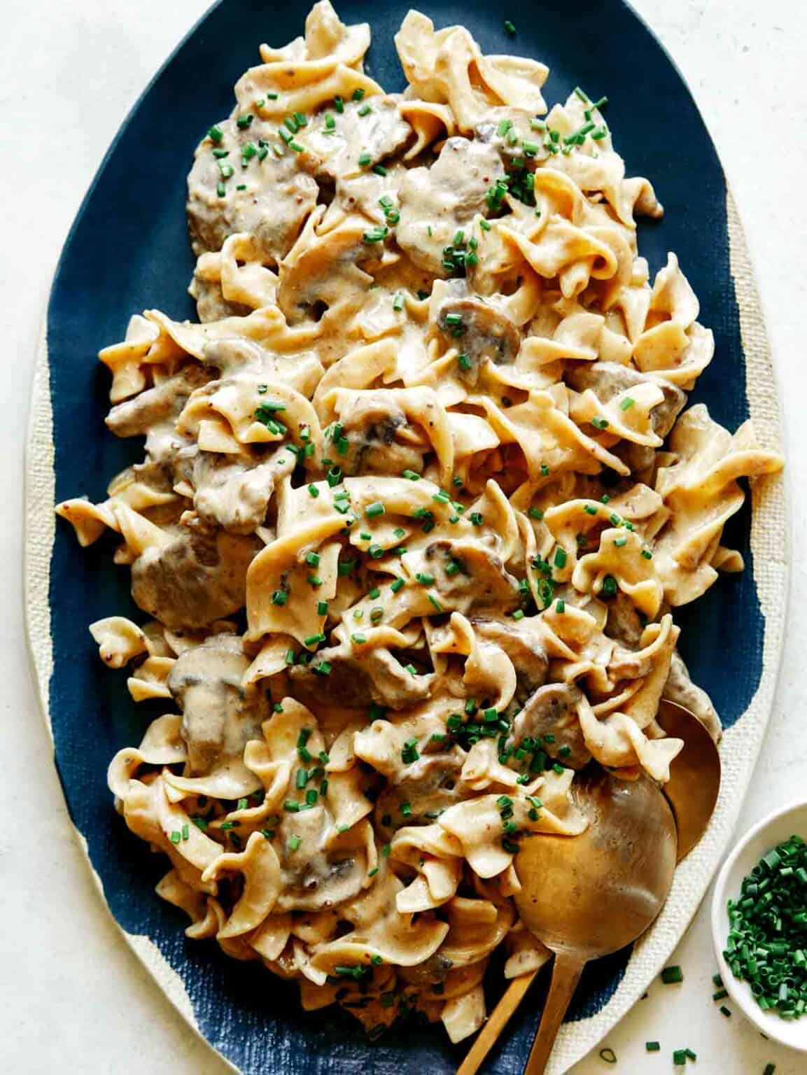 Beef Stroganoff Recipe Spoon Fork Bacon