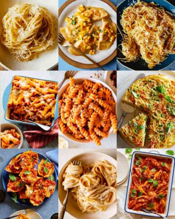 A collage of our best pasta recipes!