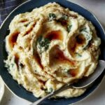 Brown Butter Colcannon recipe in a bowl.