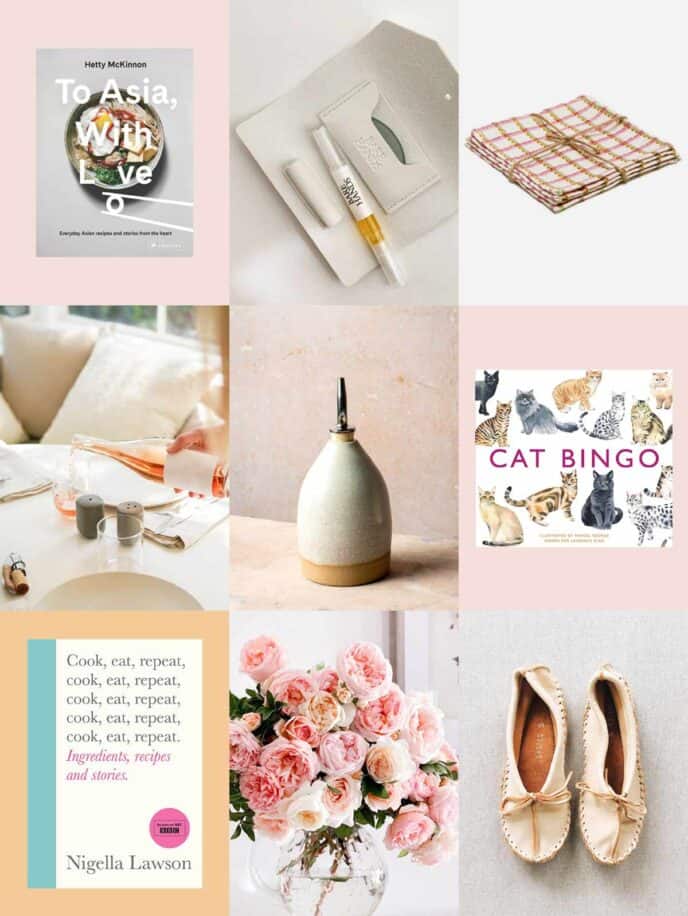 A collage of our favorite Mothers Day Gifts. 