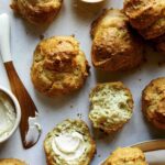 Drop biscuits served with softened butter.