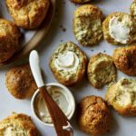 Drop biscuits served with softened butter.