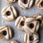 Old fashioned donuts freshly glazed.