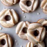 Old fashioned donuts freshly glazed.