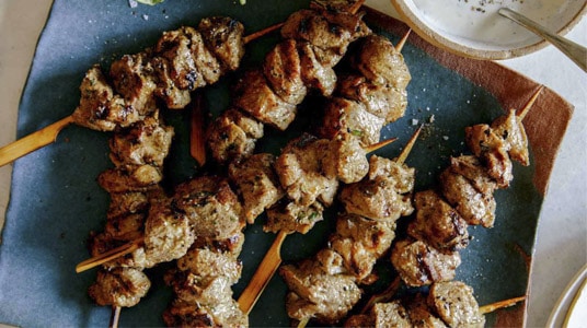 Spice-Rubbed Lamb Skewers With Herb-Yogurt Sauce Recipe - NYT Cooking