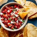 Pico de gallo recipe in a bowl.