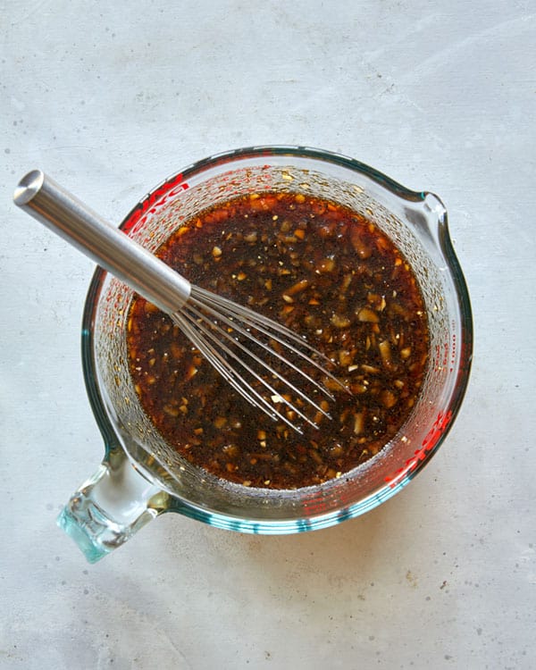 Galbi jjim cooking sauce whisked together.