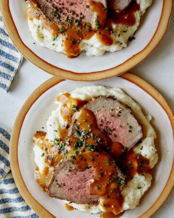 Easy Roast beef recipe, a Christmas Dinner Idea.
