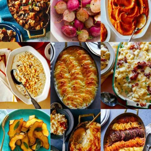 A collage of our best Thanksgiving side dish recipes.