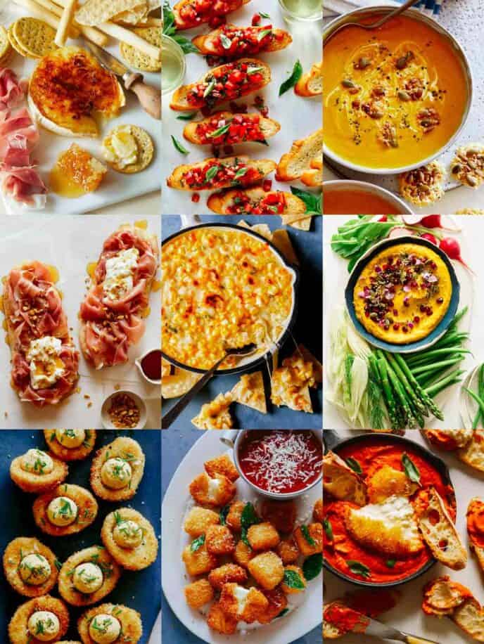 A collage of our best Thanksgiving Appetizer recipes! 