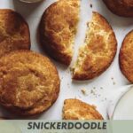 Snickerdoodle cookie recipe with some eaten.
