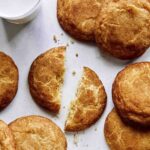 Snickerdoodle cookies on a kitchen counter.