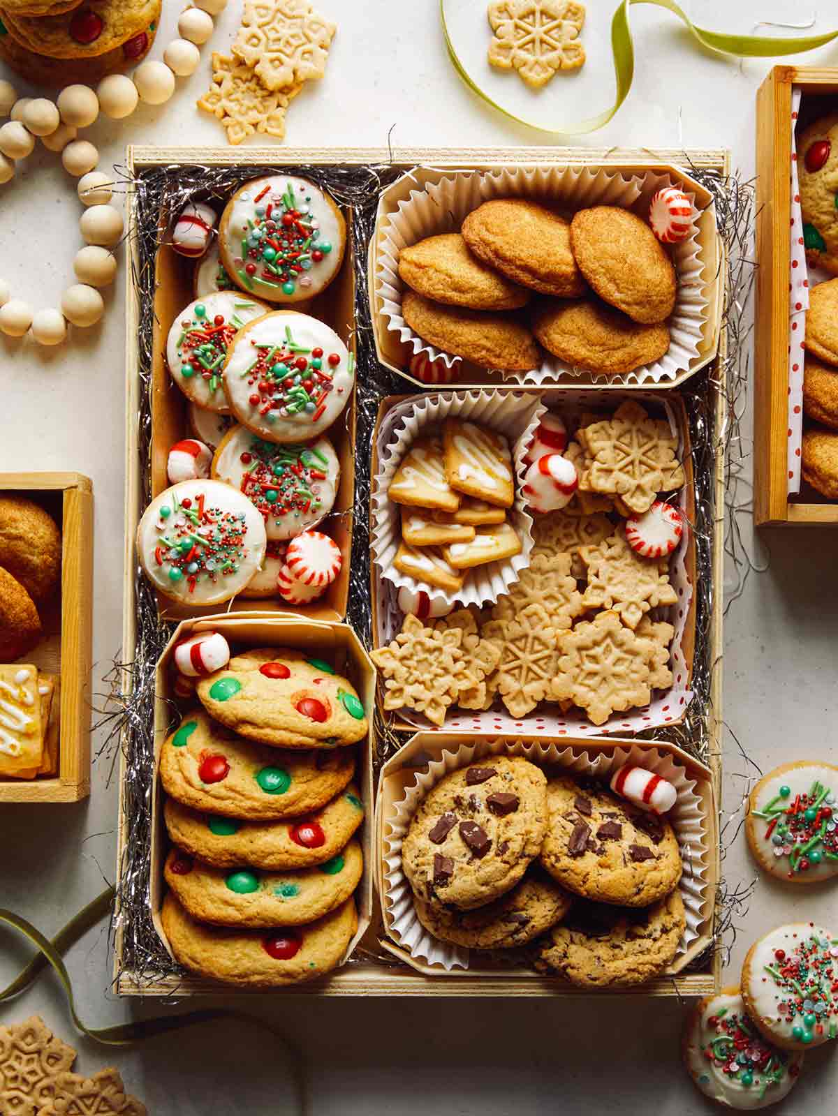 A Christmas Cookie Box full of the best Christmas Cookies. 