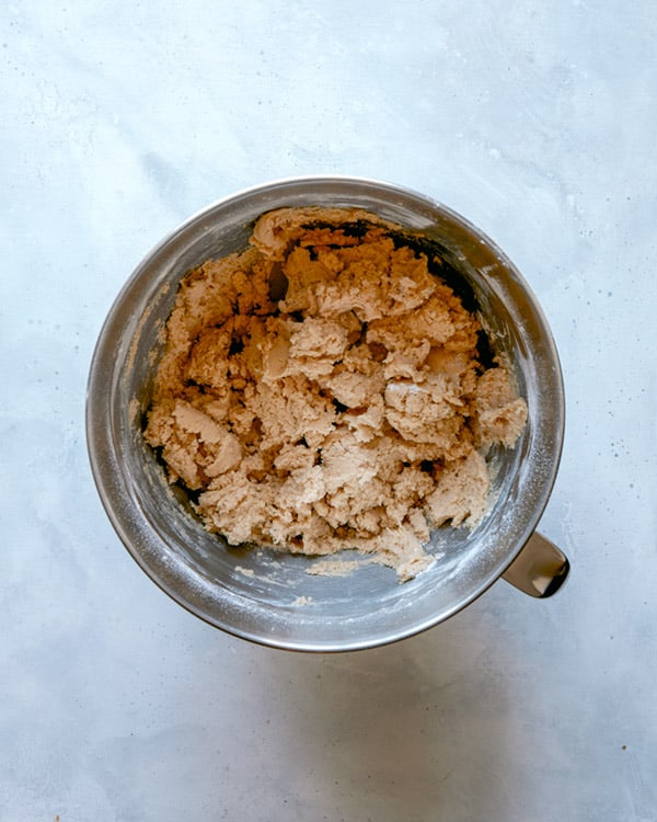 Cookie dough in a bowl. 