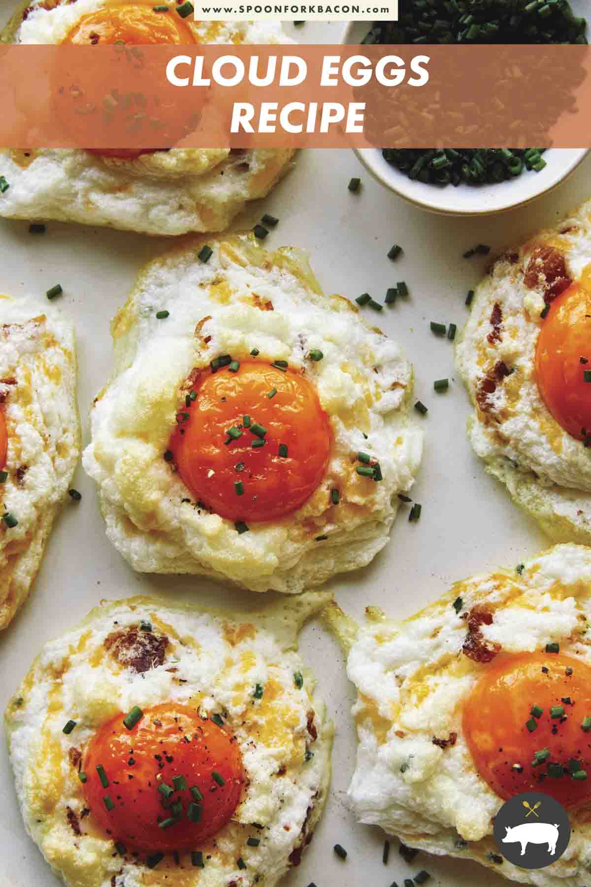 Pesto Topped Soft Scrambled Eggs with Bacon