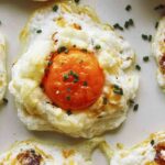 Close up of cloud eggs.