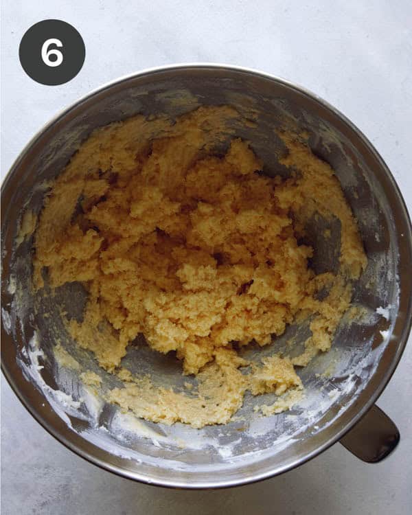 Sugar and butter creamed together to make cookies.