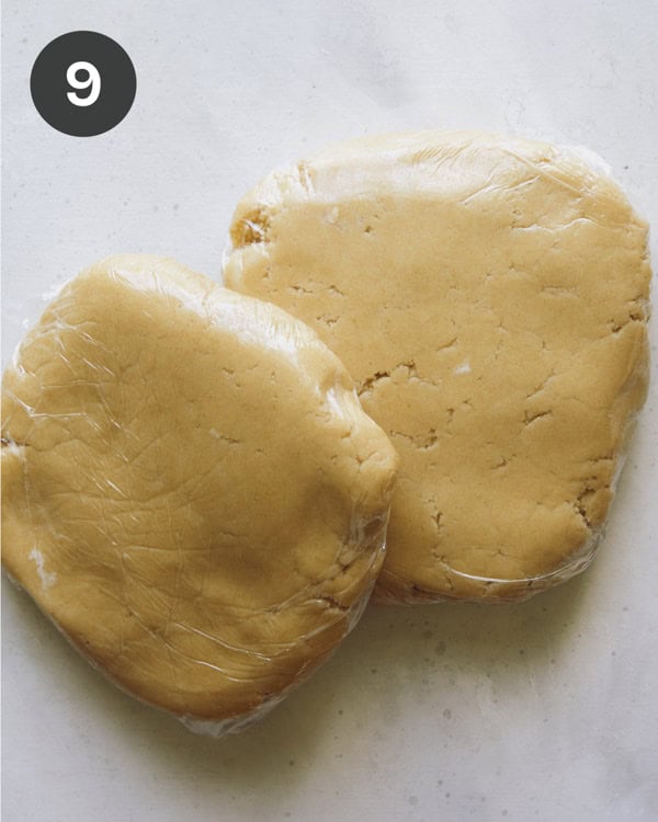 Refrigerate cookie dough discs.