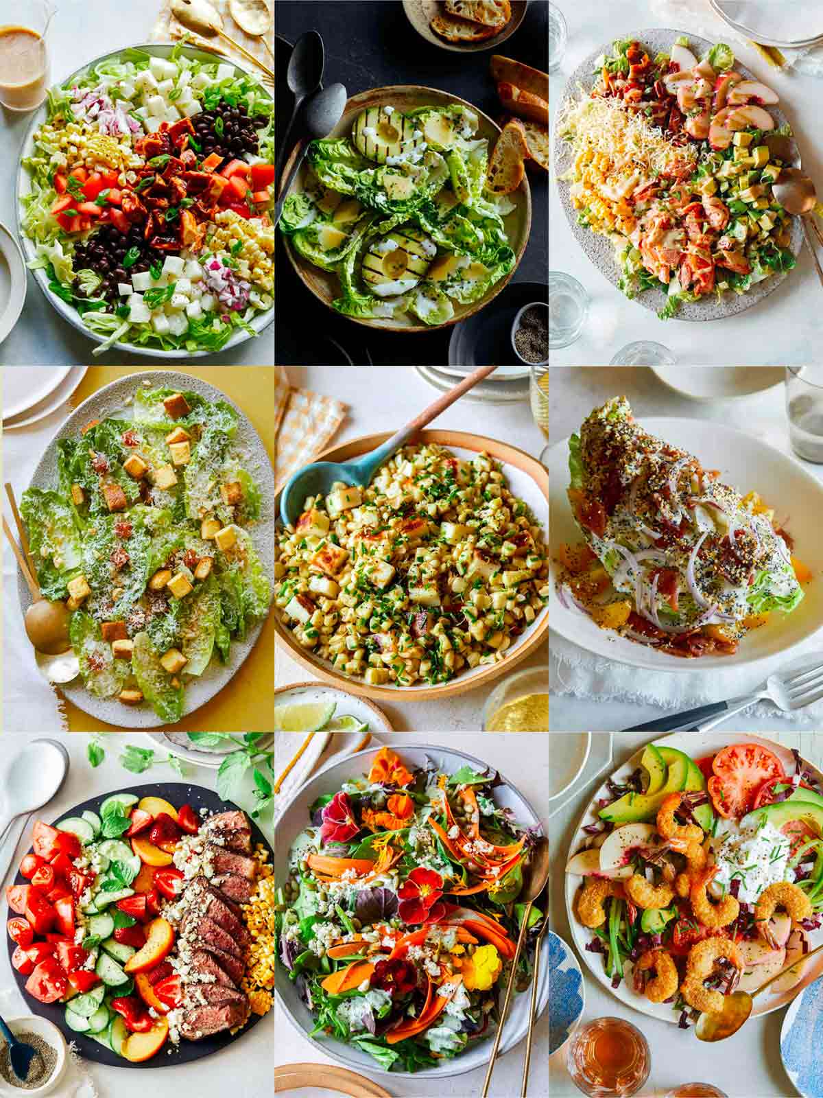 Salad recipes for dinner and for sides! 