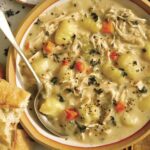 Chicken and gnocchi soup recipe with thyme.