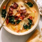 Zuppa Toscana recipe in a bowl.