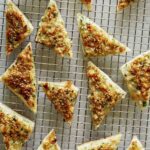 Shrimp toast freshly pan fried.