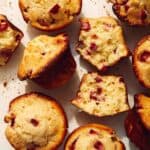 Strawberry muffins recipe freshly baked.