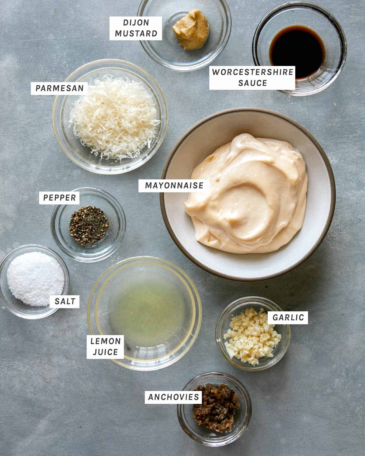 Quick and easy caesar salad ingredients. 