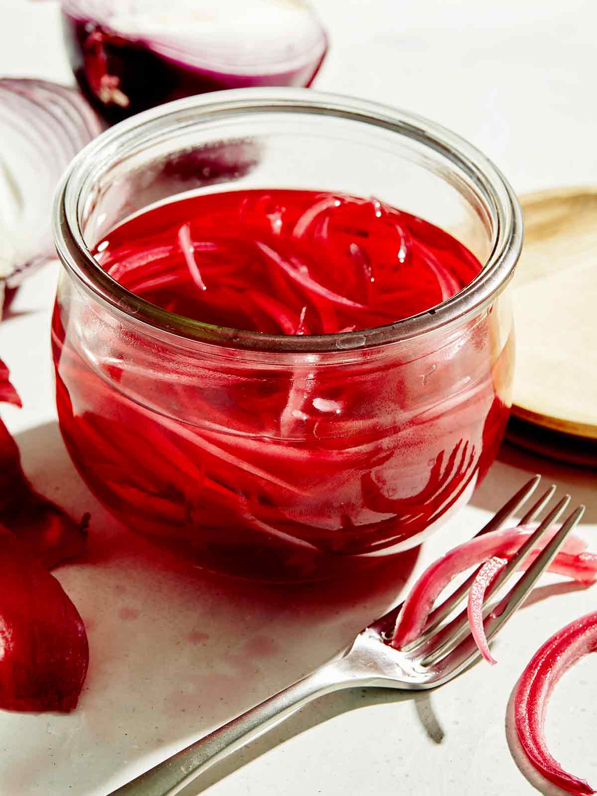 How to make pickled red onions at home.