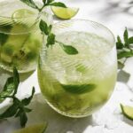 Kiwi Caipiroska drink recipe.