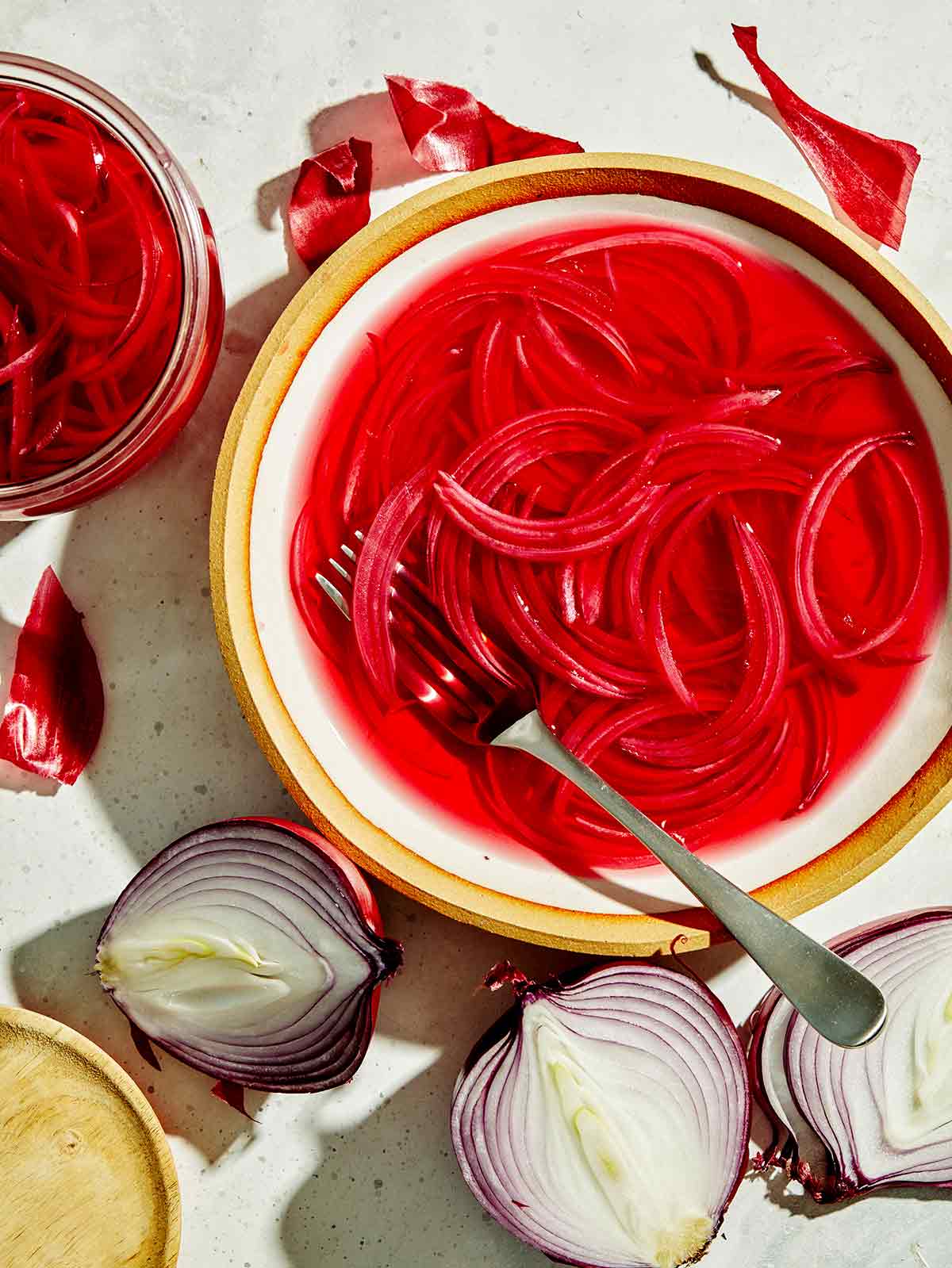 How to make pickled red onions.