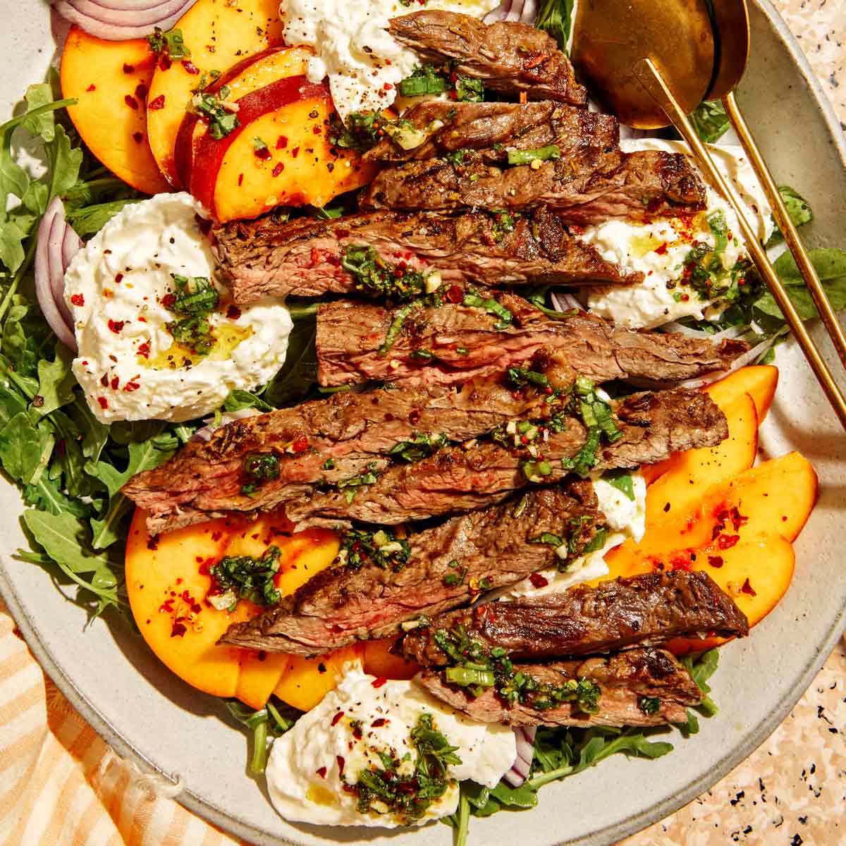 Grilled Skirt Steak Salad