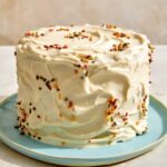 Smash cake decorated with sprinkles.