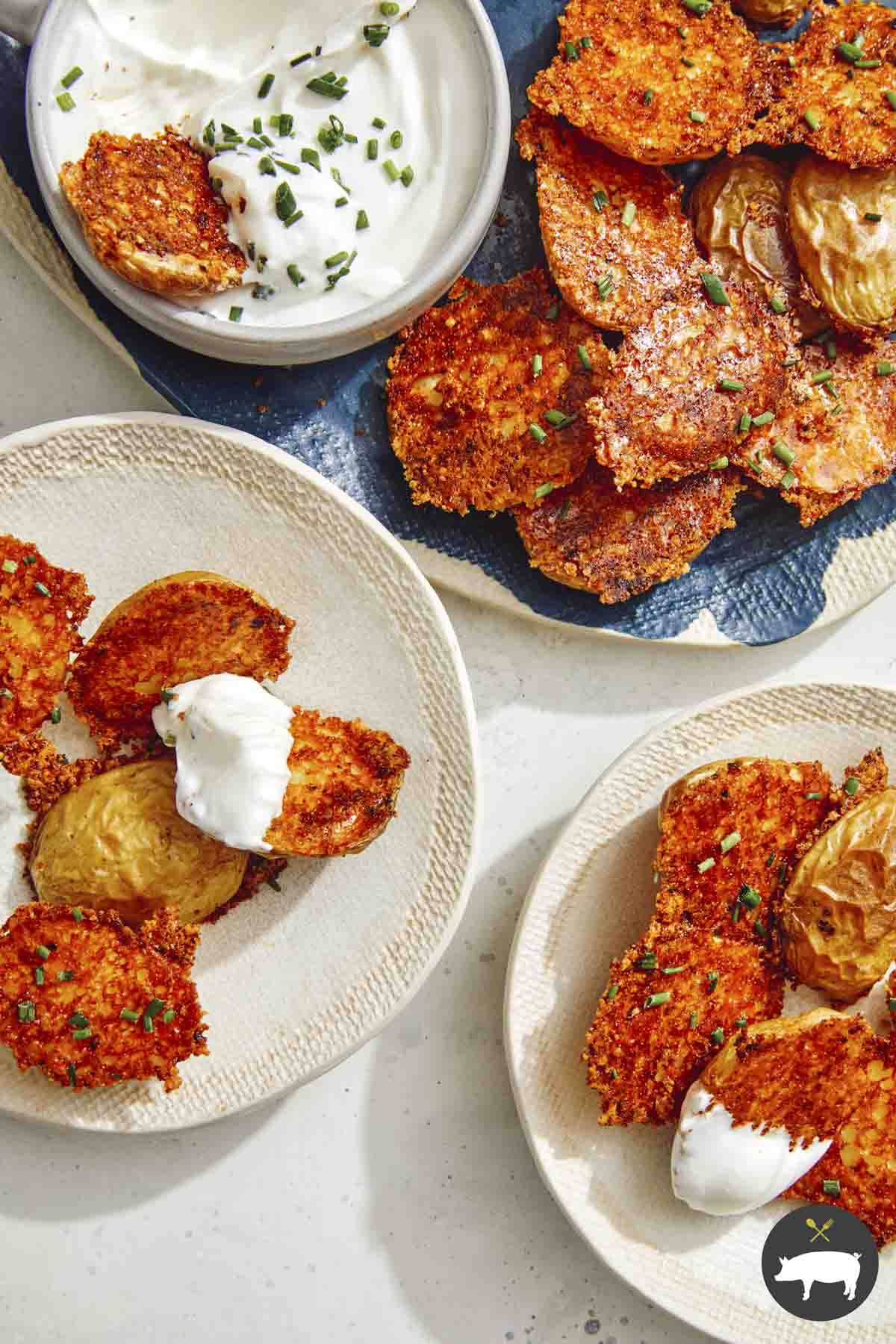 Crispy Parmesan Potatoes - Spoon Fork Bacon