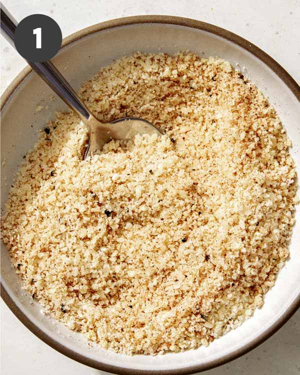 Parmesan mixture for crispy parmesan potatoes.